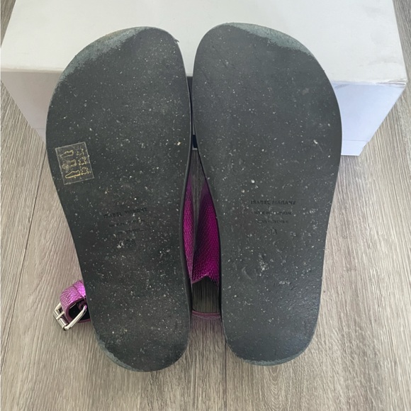 Isabel Marant Ophie purple metallic sandal - Picture 4 of 4